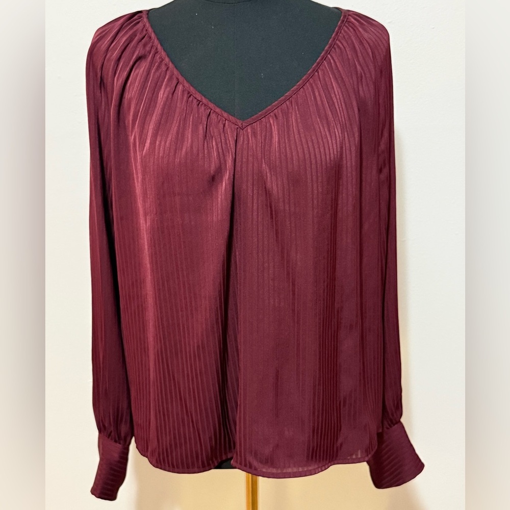 Elegant Burgundy Women's Top